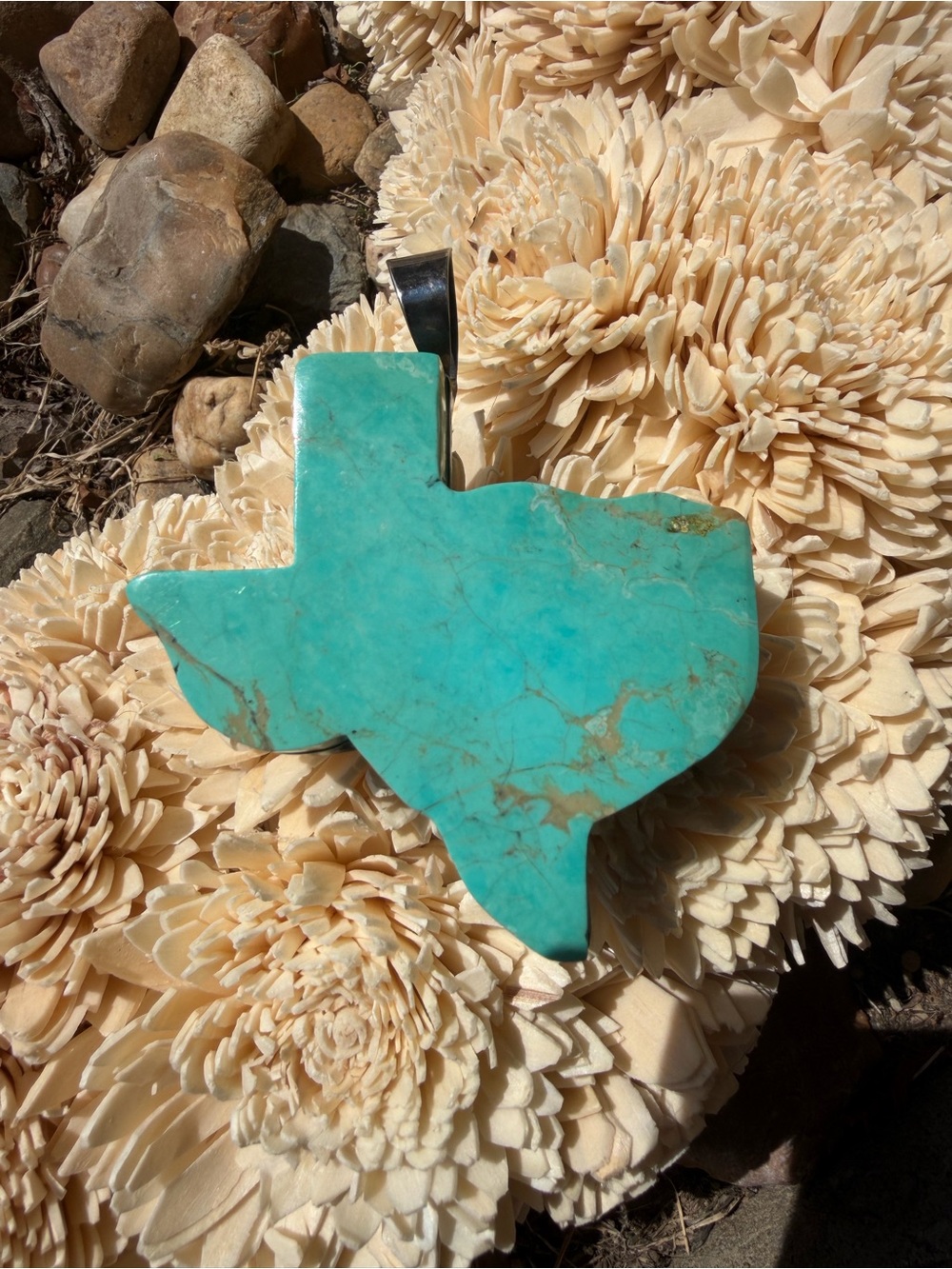 Gale Self Turquoise Texas Pendant